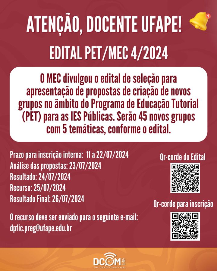 EDITAL PET/MEC 04/2024