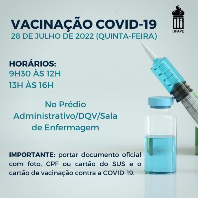 Vacinação COVID-19 na UFAPE