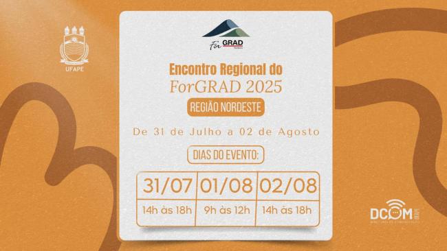 Encontro Regional do ForGRAD 2025 - Região Nordeste